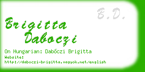 brigitta daboczi business card